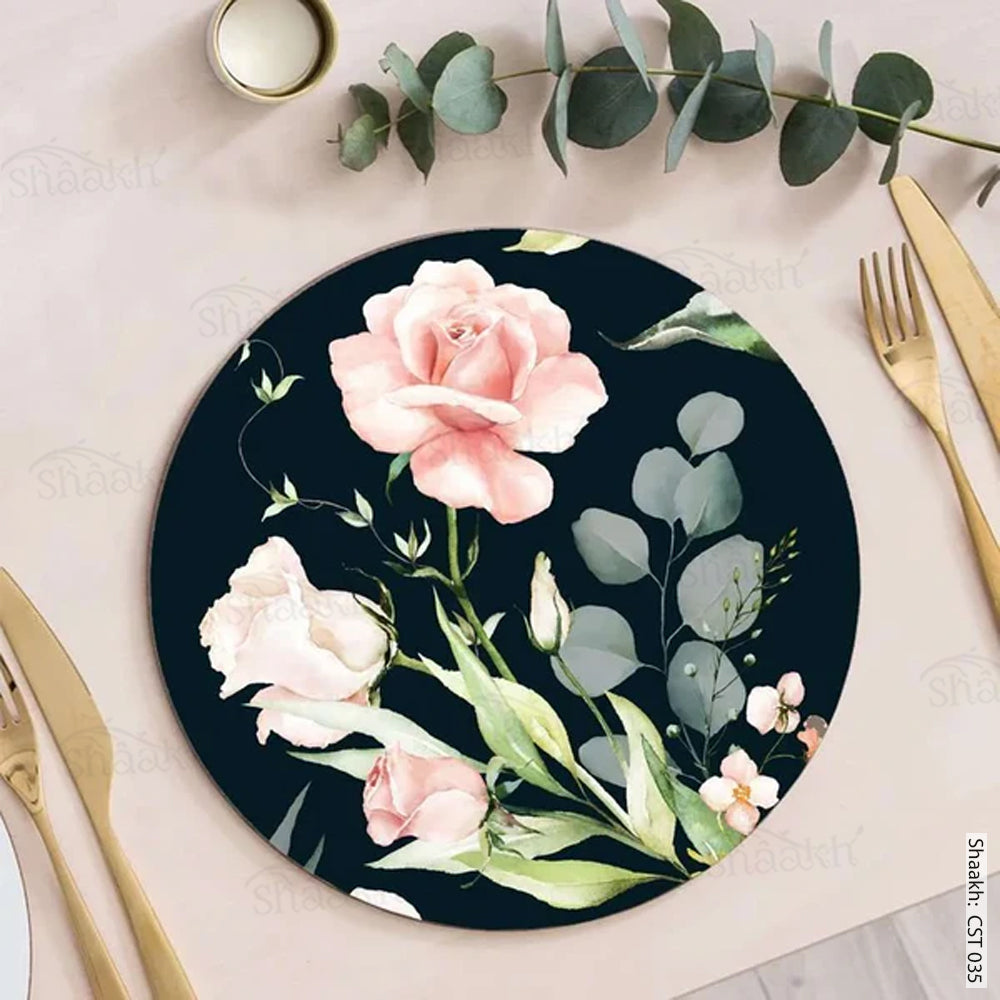 watercolor floral Trivets | CST 035 (set of 2)