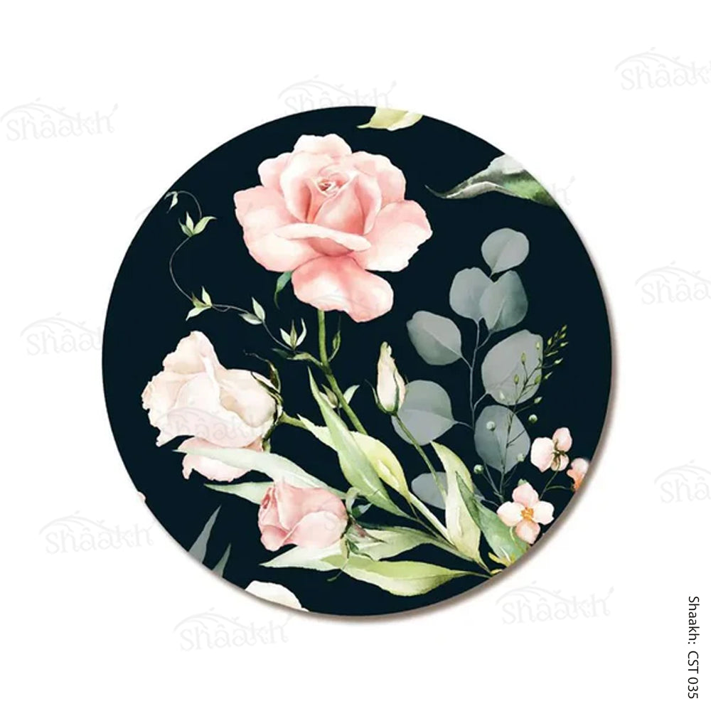 watercolor floral Trivets | CST 035 (set of 2)