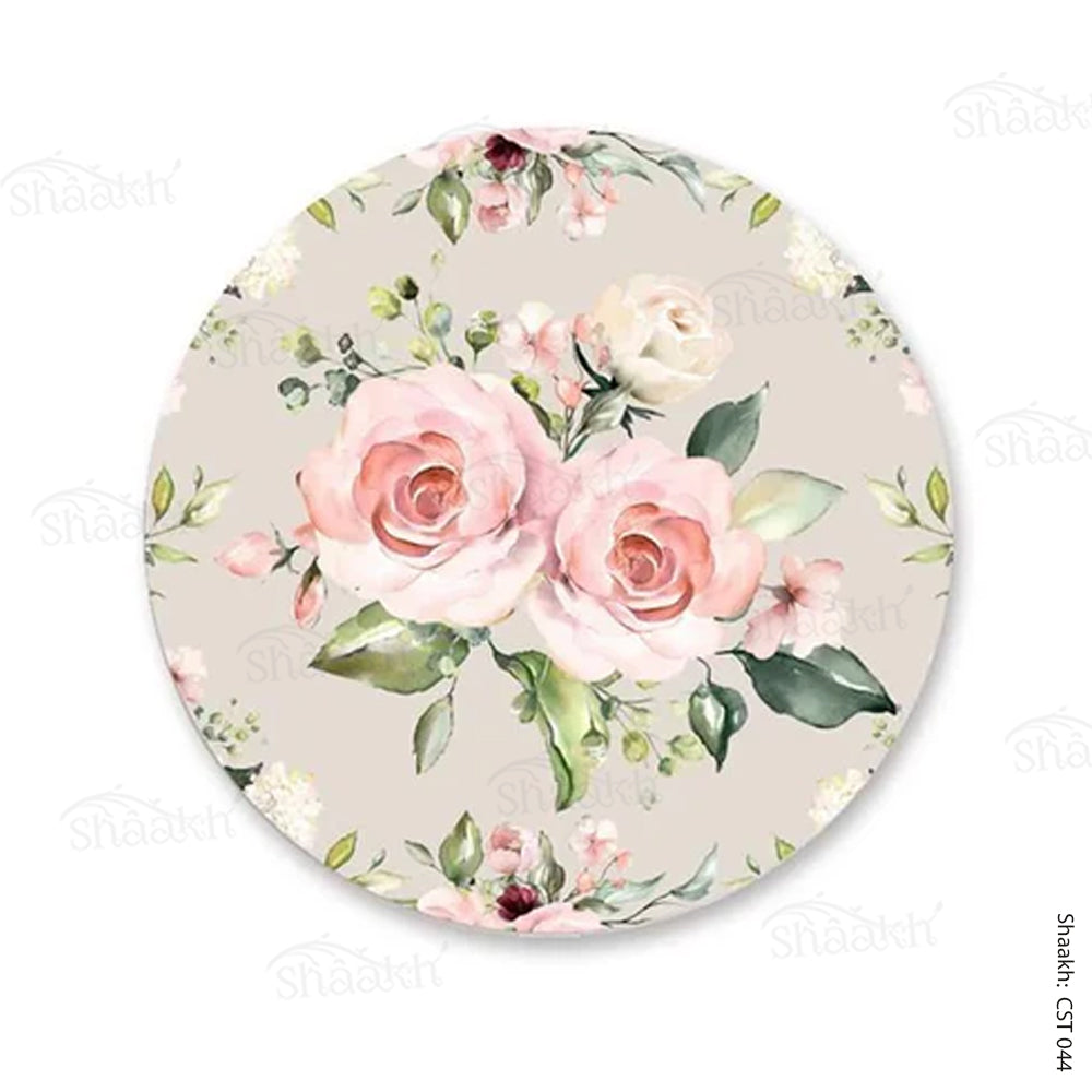 Watercolor Flower Bunches Trivets | CST 044 (Set of 2)