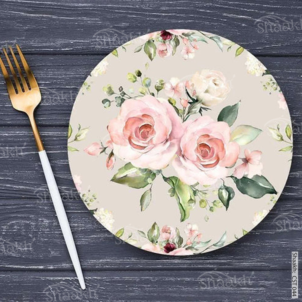 Watercolor Flower Bunches Trivets | CST 044 (Set of 2)