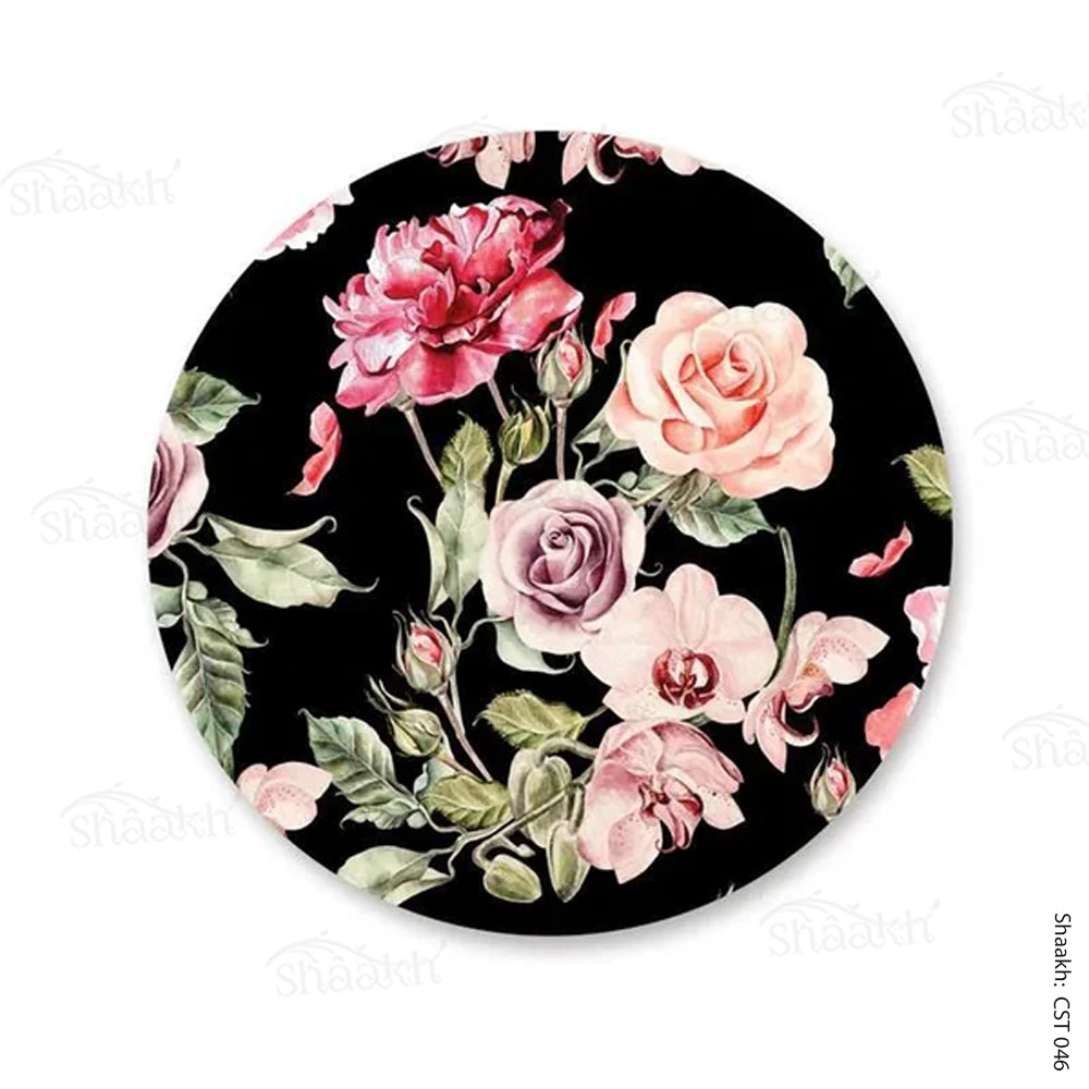 Orchid, Roses and Peony Flowers Trivets | CST 046 (set of 2)