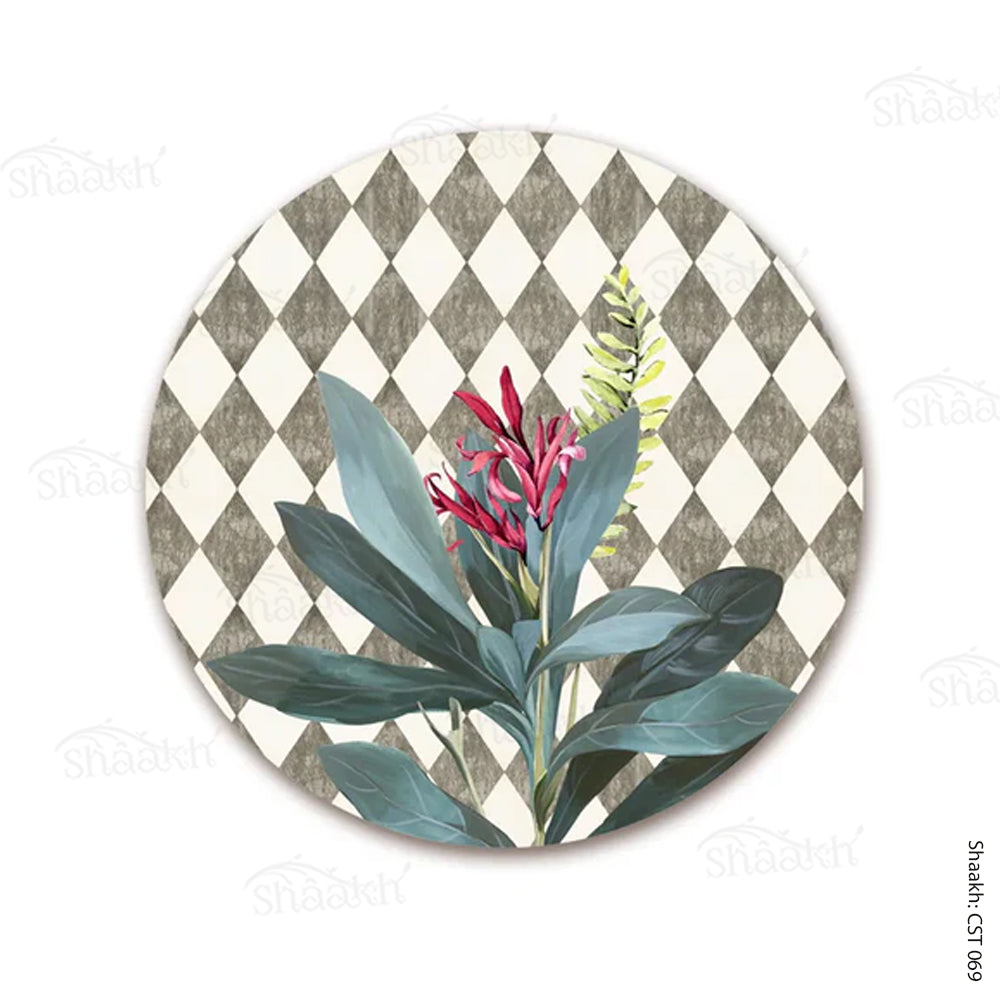 Sage Leaves (Ash Grey)Trivets | CST 069 (set of 2)