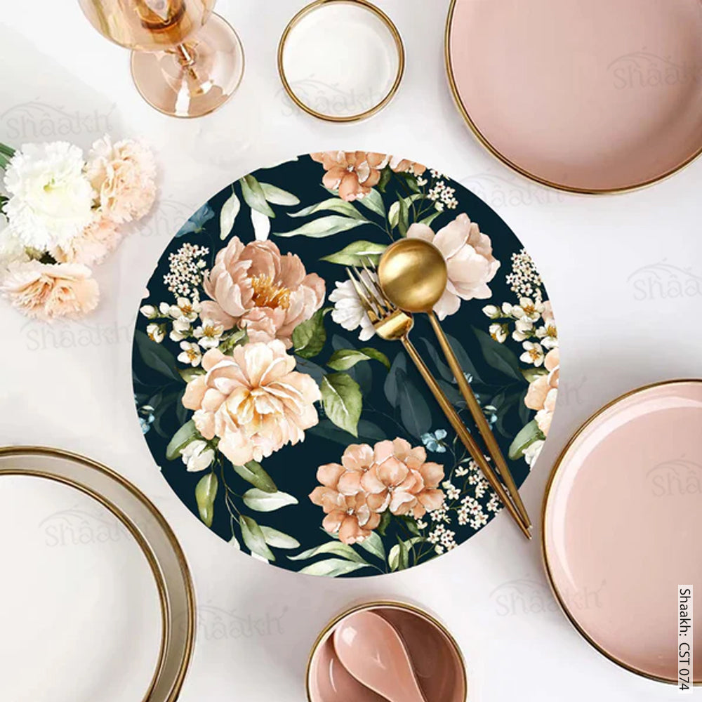 “Midnight Blossoms” Trivets | CST 074 (set of 2)