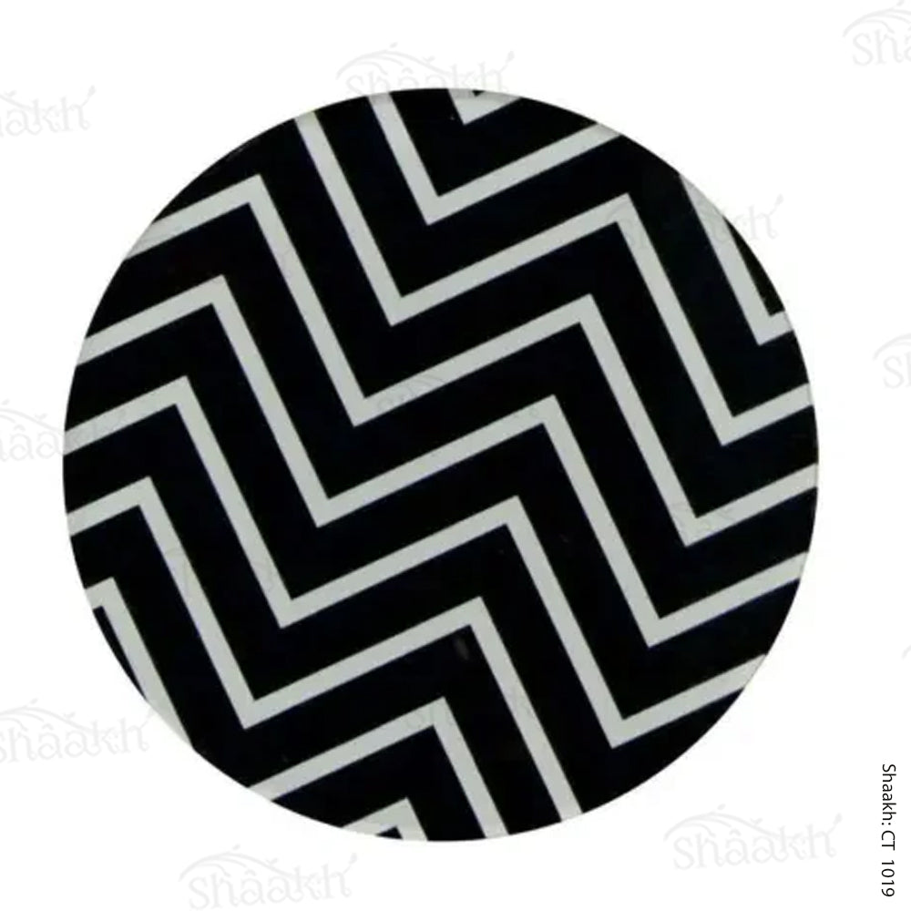 Black & White Chevron Coasters | CT 1019
