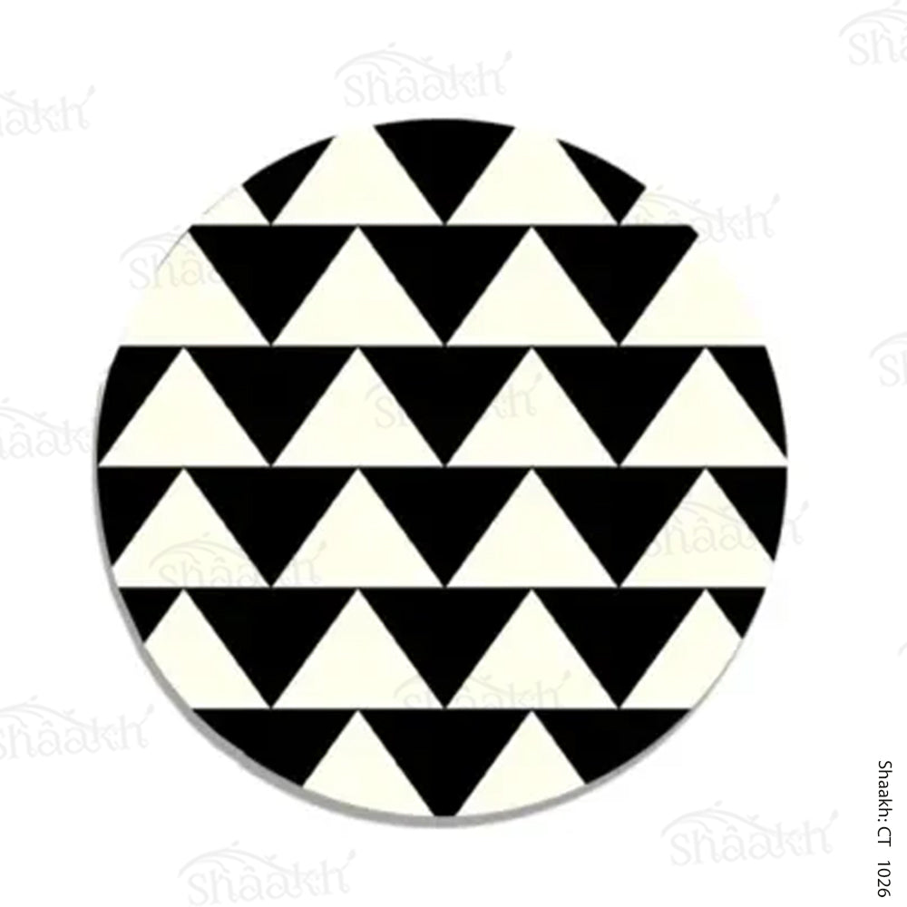 Black & White Triangles Coasters | CT 1026