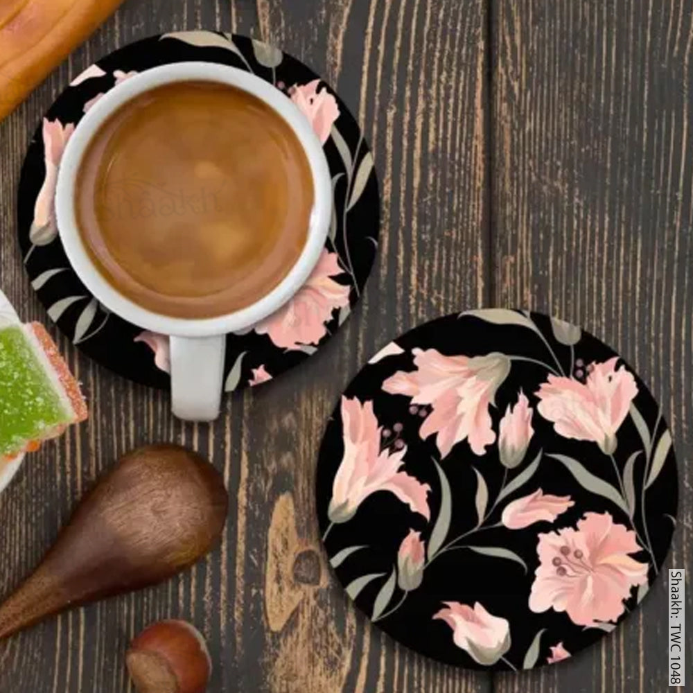 Peach Flowers Coasters | CT 1048
