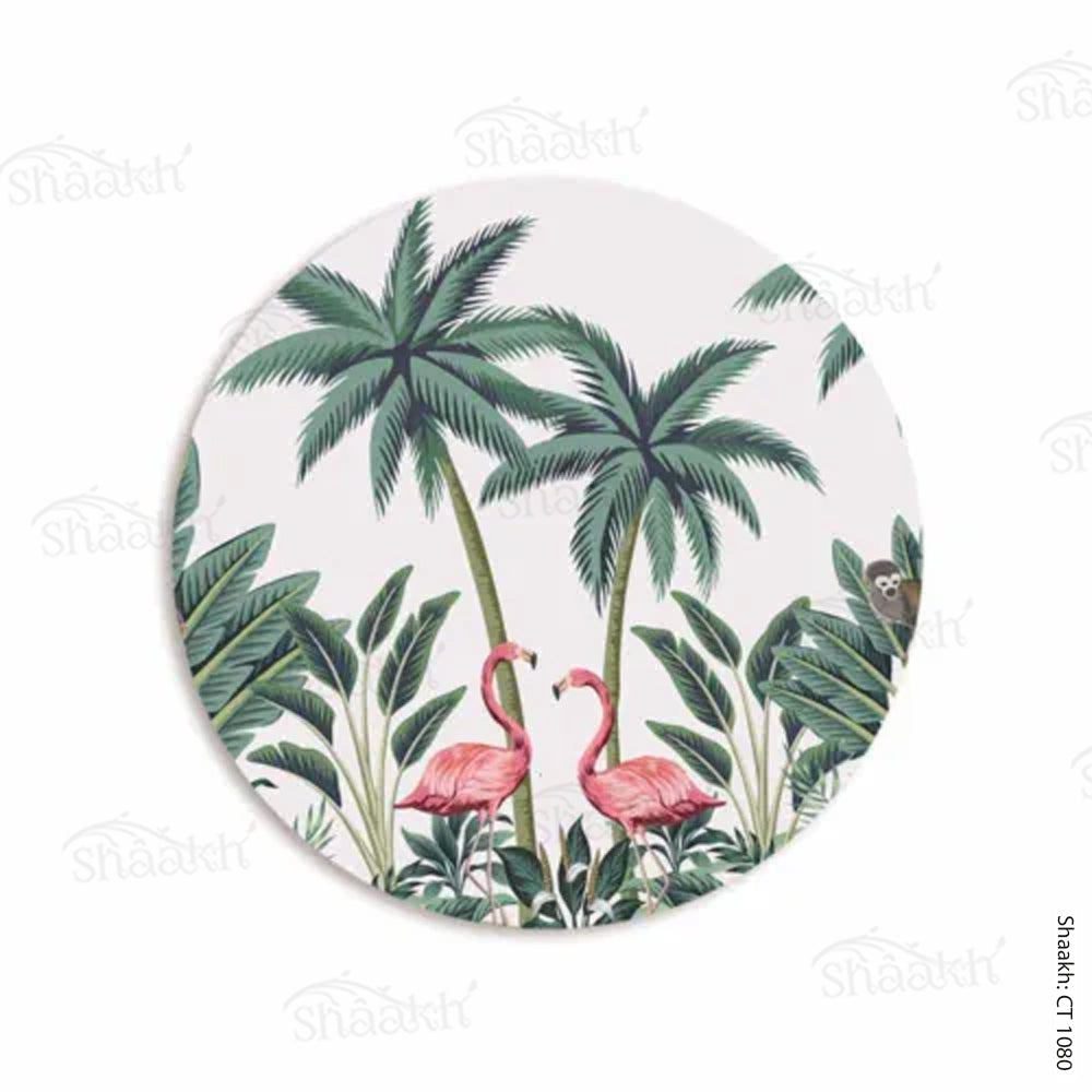 Vintage Palm Tree And Flamingo Coasters | CT 1080