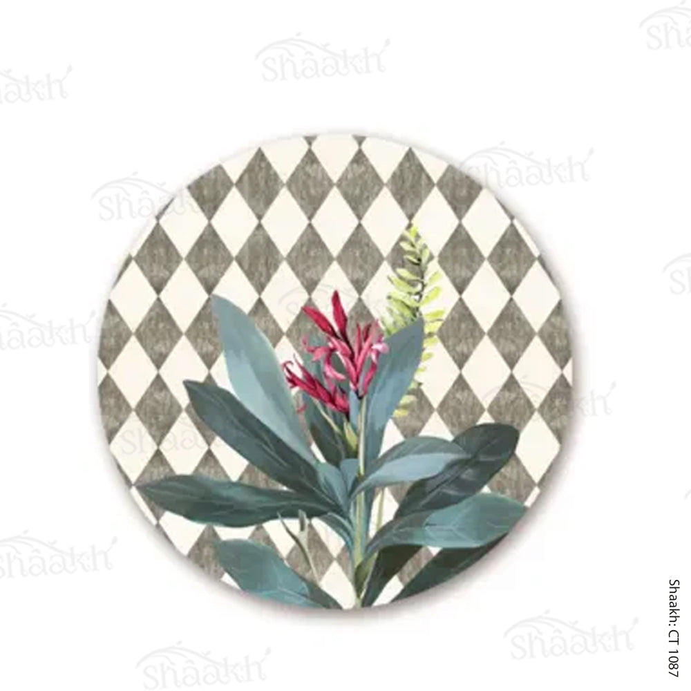 Sage Leaves (Ash Grey) Coasters | CT 1087