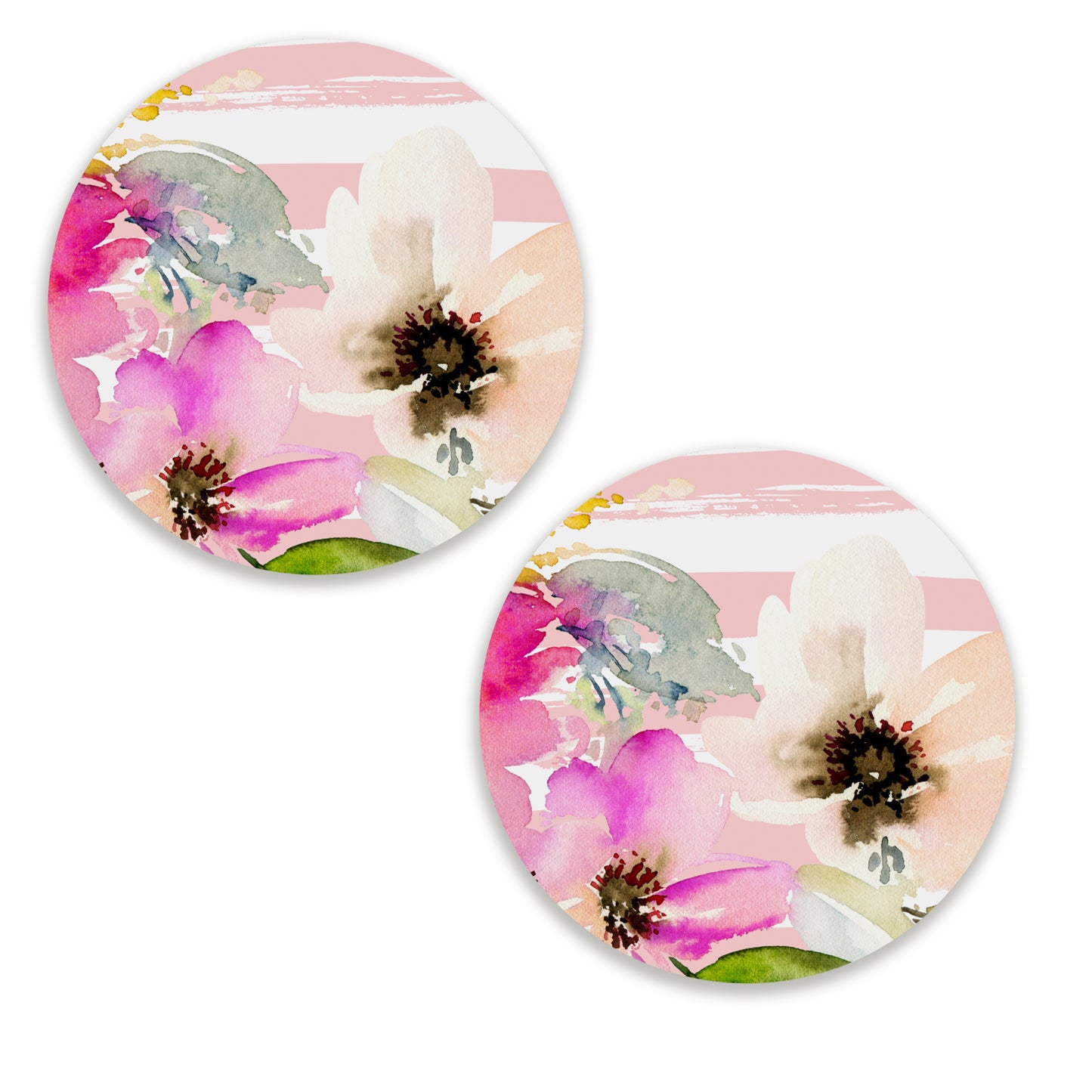 Deconstructed Pastel Color Flowers Coasters | CT 1144