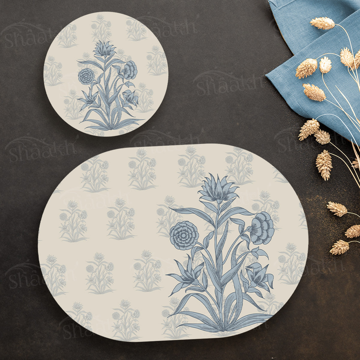 Firdaus Coordinated Set | TWC 085 (8 Mats, 4 Trivets)