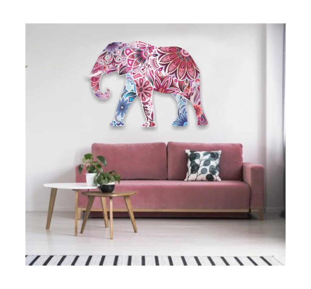 Floral Steel Elephant SWA 006
