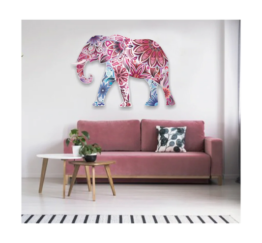 Floral Steel Elephant SWA 006