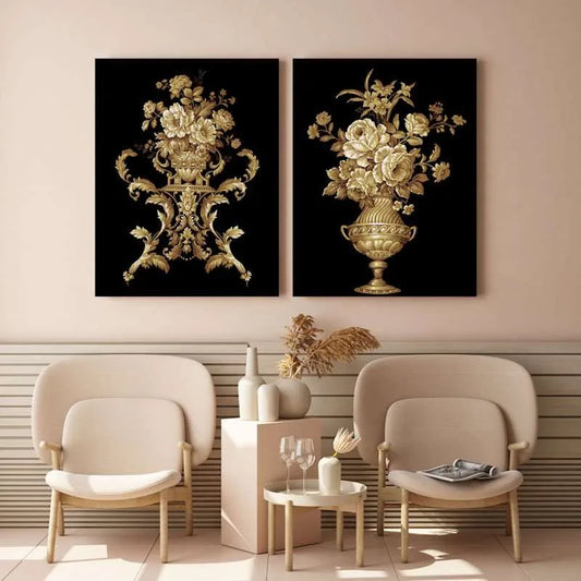 Flowers In Baroque, Rococo Style