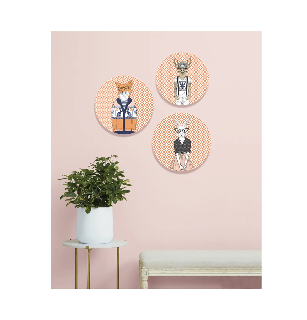 Hipster animal Wall Plates