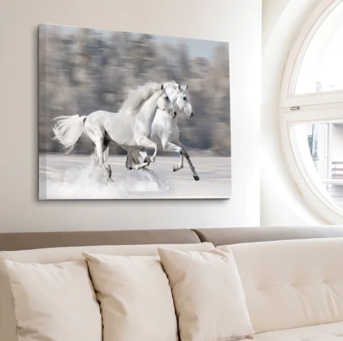 The Running Horses Canvas
