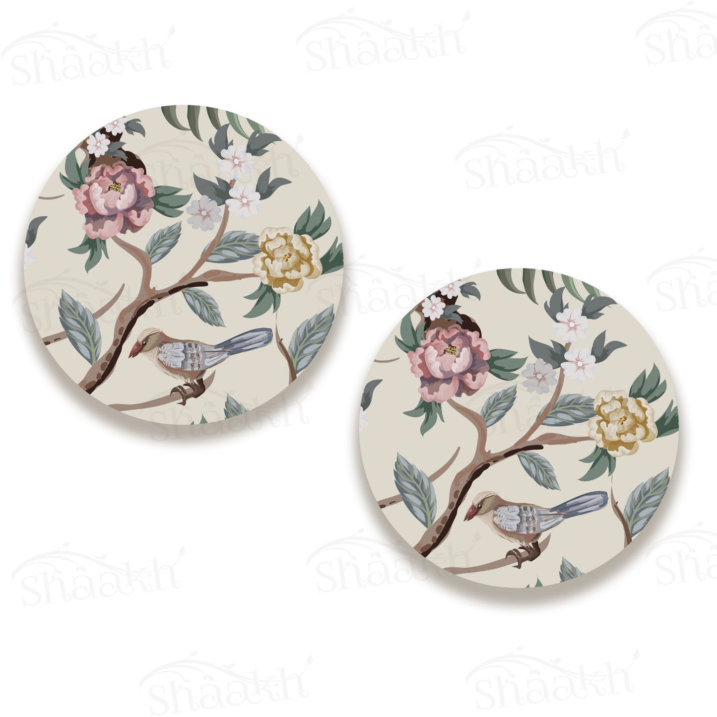 Oriental Birds and Flowers Coasters | CT 1111