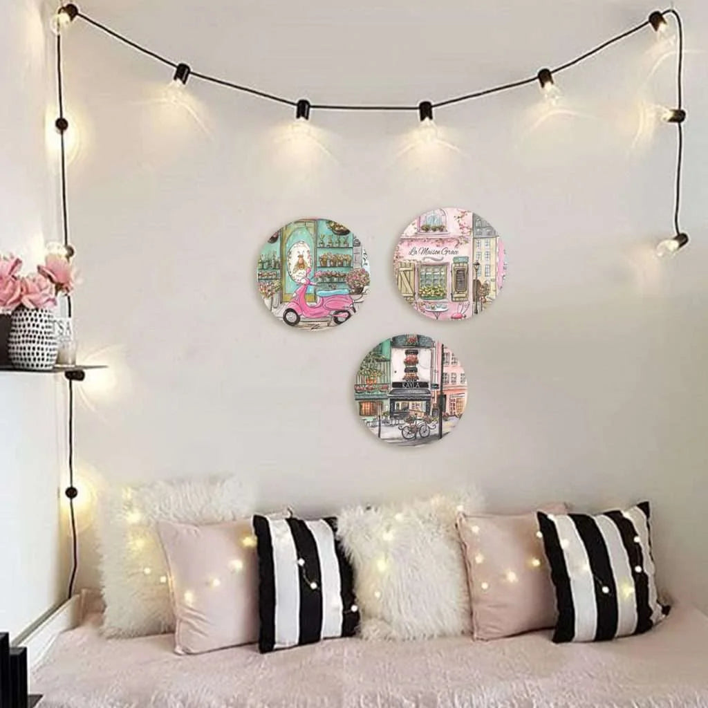 Cute Watercolor Nursery Print wall plates