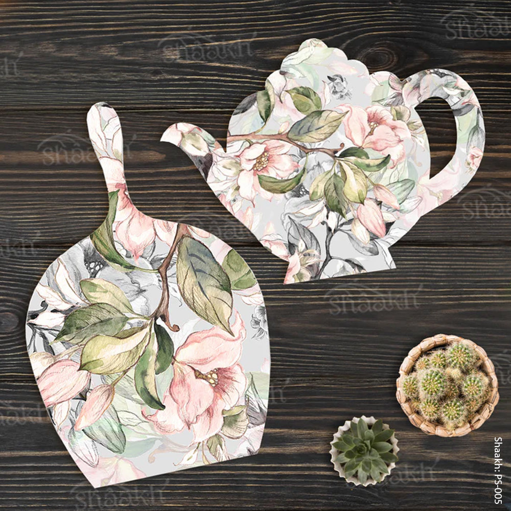 Watercolor Flowers Platter Set | PS-005