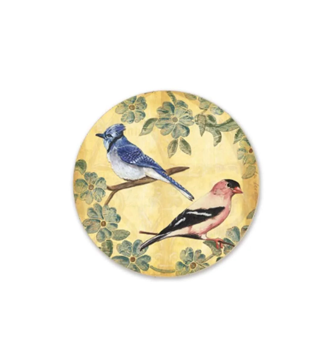 Vintage Birds Wall Plate – Blue | RWA 003