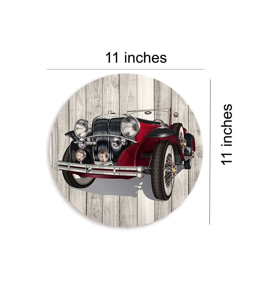 Vintage car Wall Plate -Red | RWA 010