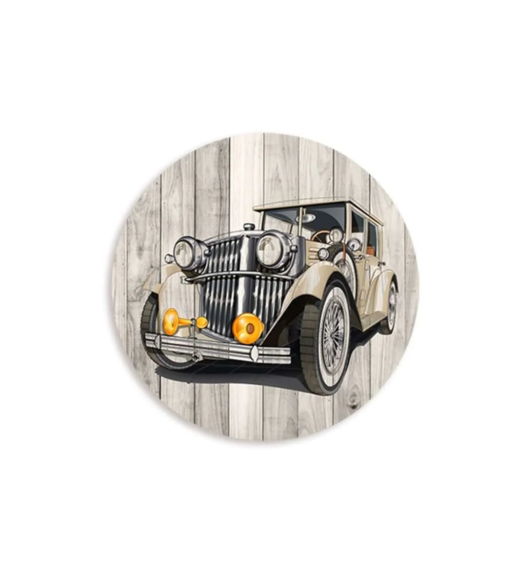 Vintage car Wall Plate -Beige | RWA 011