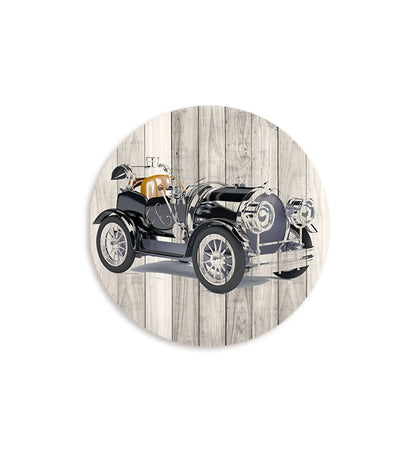Vintage Car Wall Plate – Black | RWA 012