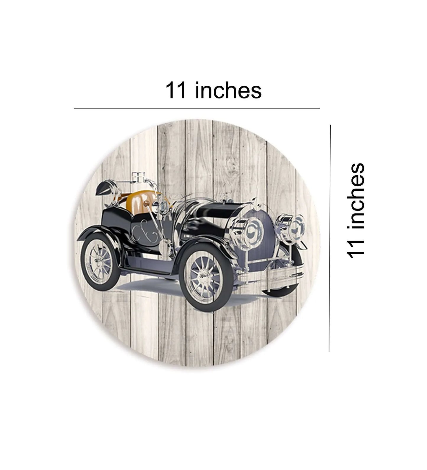 Vintage Car Wall Plate – Black | RWA 012