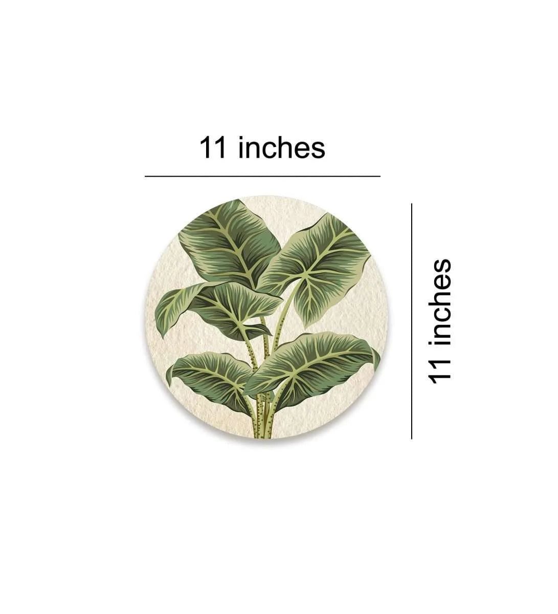 Exotic palm leaves wall Plate | RWA 028