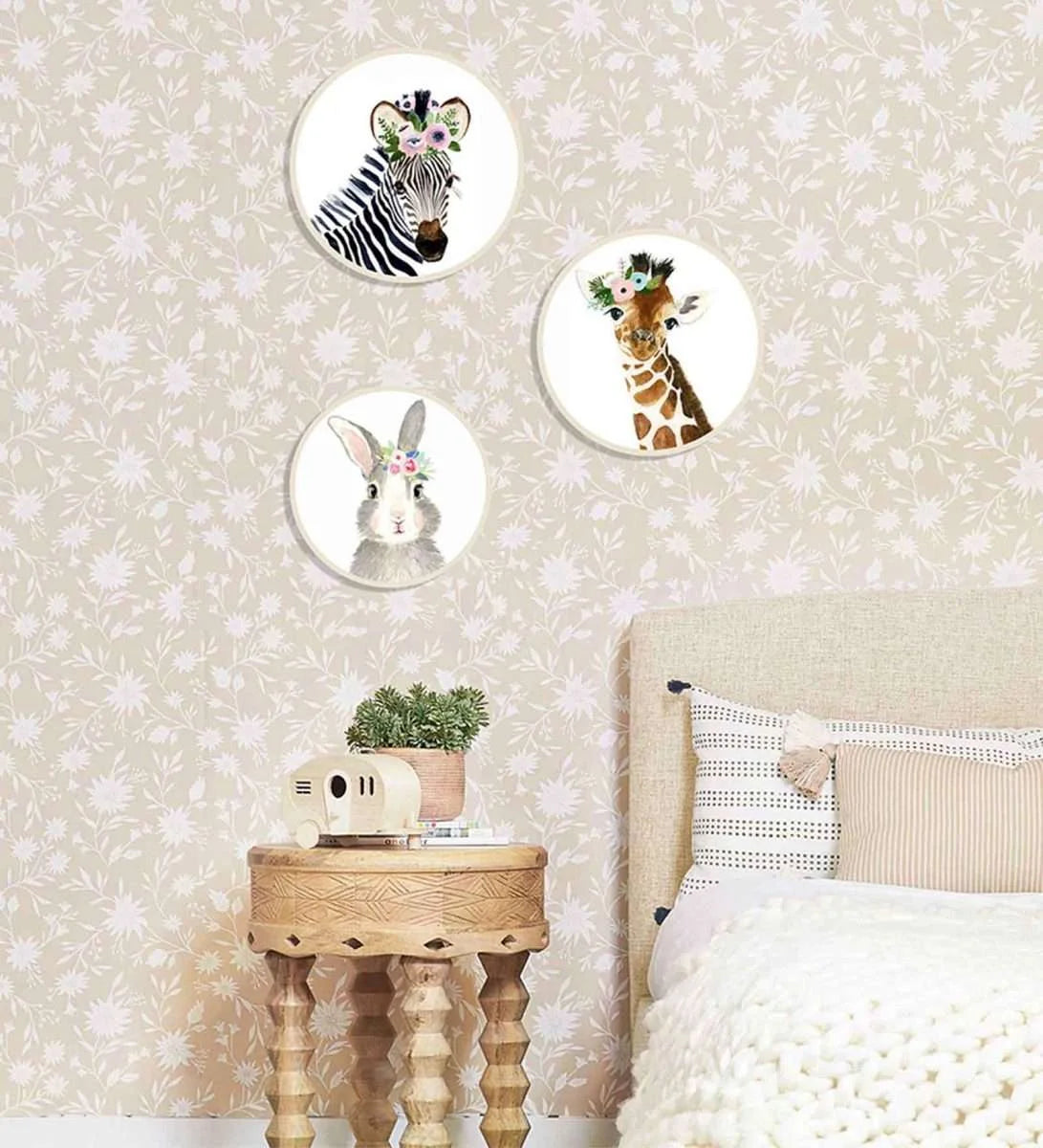 Cute animal Faces Wall Plate- Zebra | RWA 030