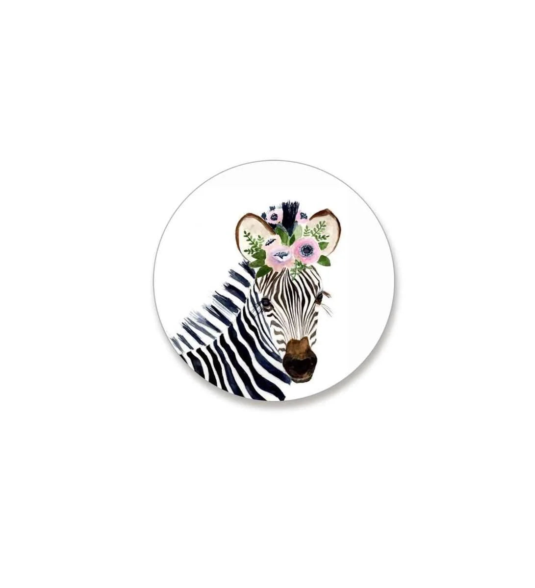 Cute animal Faces Wall Plate- Zebra | RWA 030