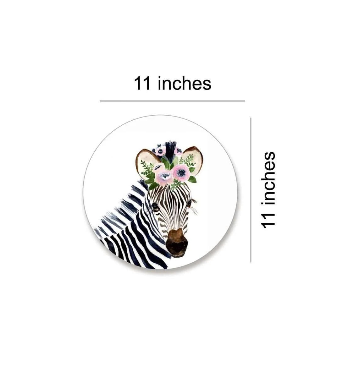 Cute animal Faces Wall Plate- Zebra | RWA 030