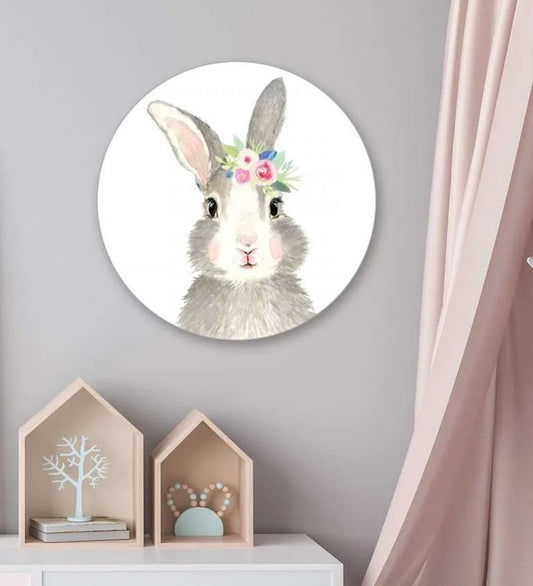 Cute animal Faces Wall Plate- Bunny | RWA 031