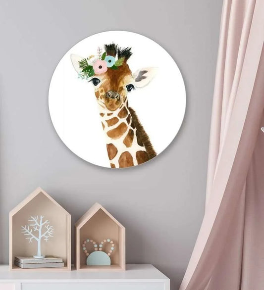 Cute animal Faces Wall Plate- Giraffe | RWA 032