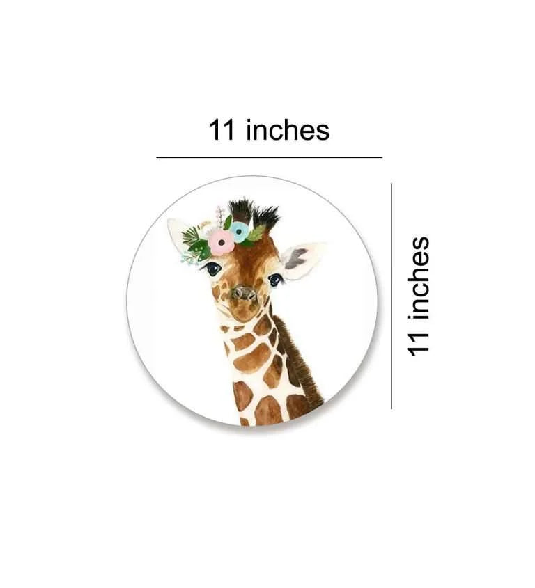 Cute animal Faces Wall Plate- Giraffe | RWA 032