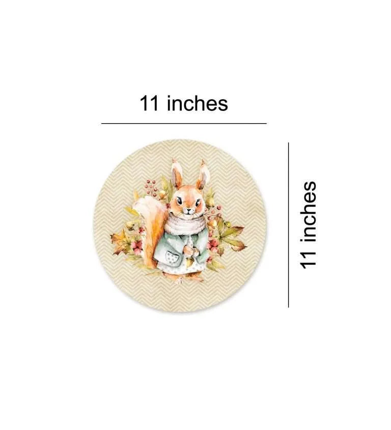 Lil squirrel In the Park Nursery wall plate | RWA 064