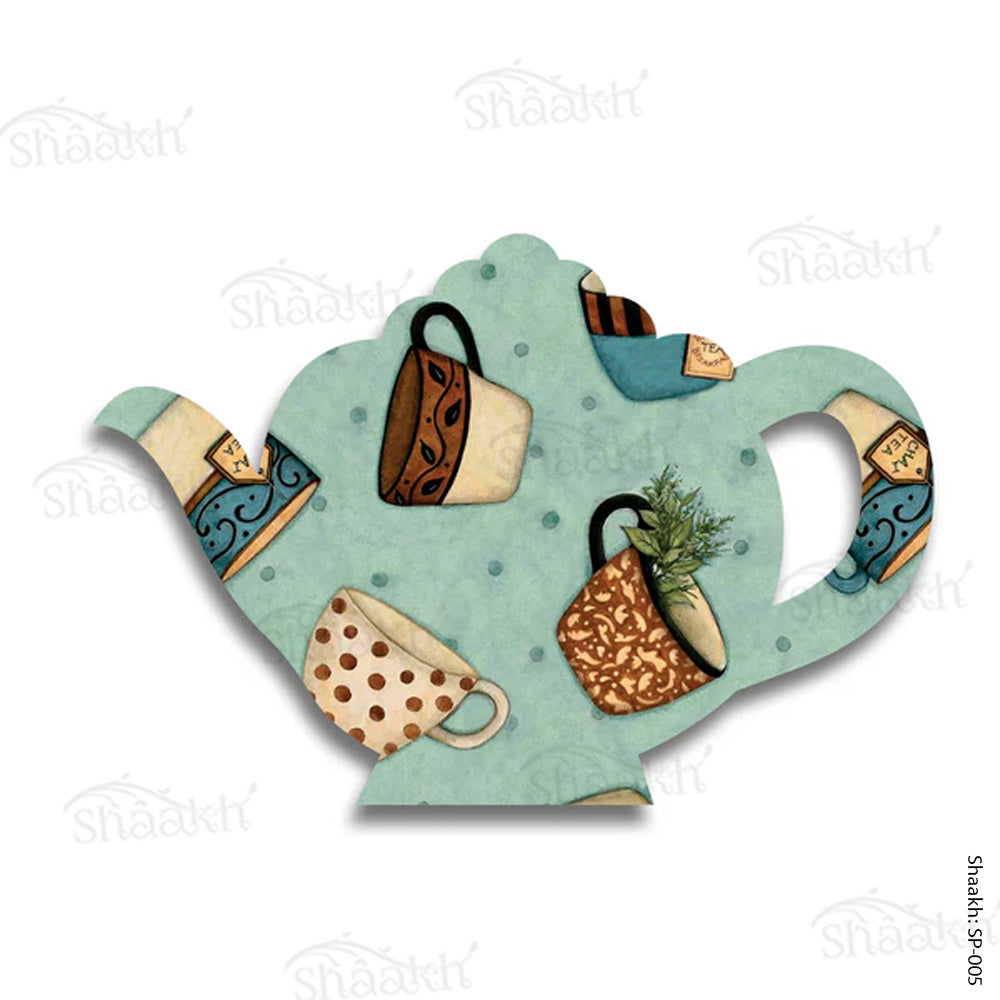 Tea Cup Kettle Shape Platter SP-005