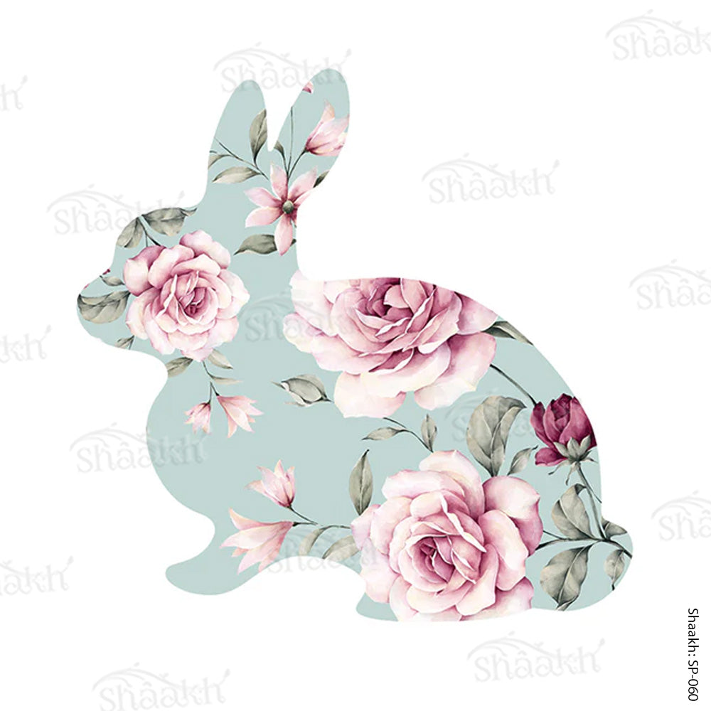 Bunny shaped floral Platter | SP-060