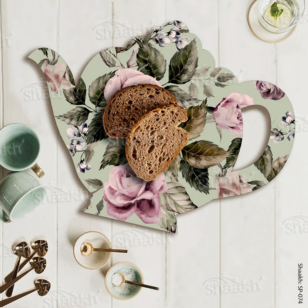 Vintage Floral Kettle Shaped Platter | SP-074