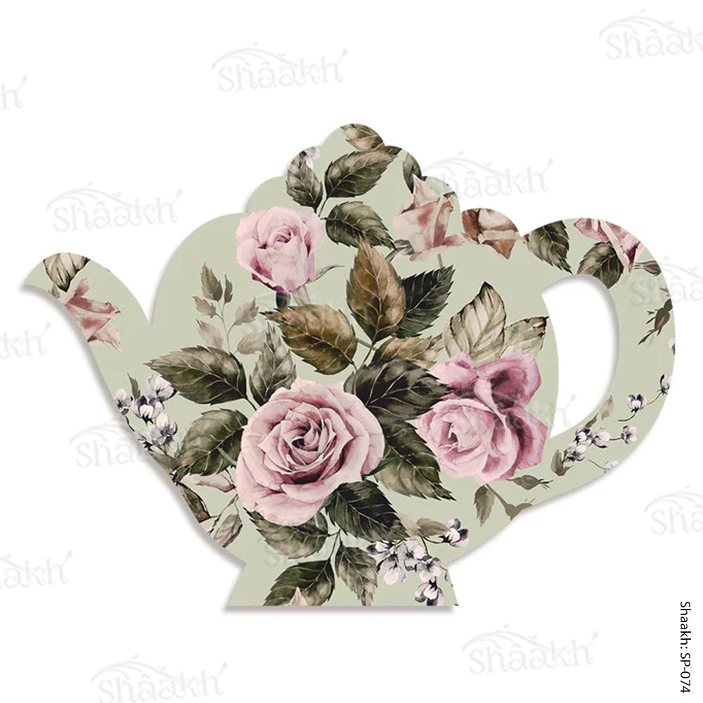 Vintage Floral Kettle Shaped Platter | SP-074