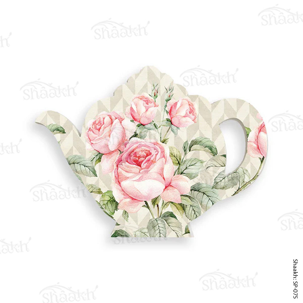 Kettle Shaped Floral Platter | SP-075