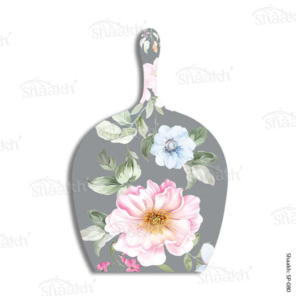 Pink Roses on Grey Platter | SP-080