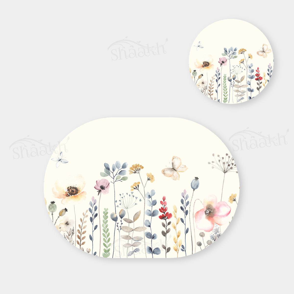 Summer Hues Coordinated Set | TWC 100 (8 Mats, 4 Trivets)