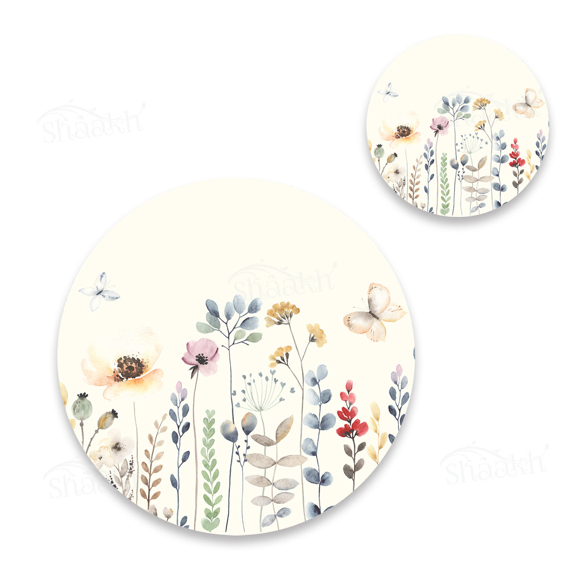 Summer Hues Coordinated Set | TWC 100 (8 Mats, 4 Trivets)