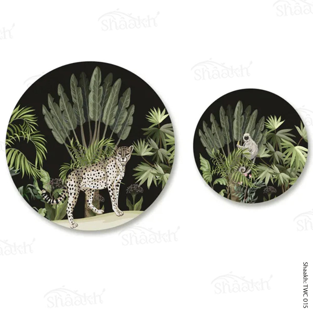 “Leopard Trail” Coordinated Mats & Trivets Set | TWC 015 (8 Mats, 4 Trivets)