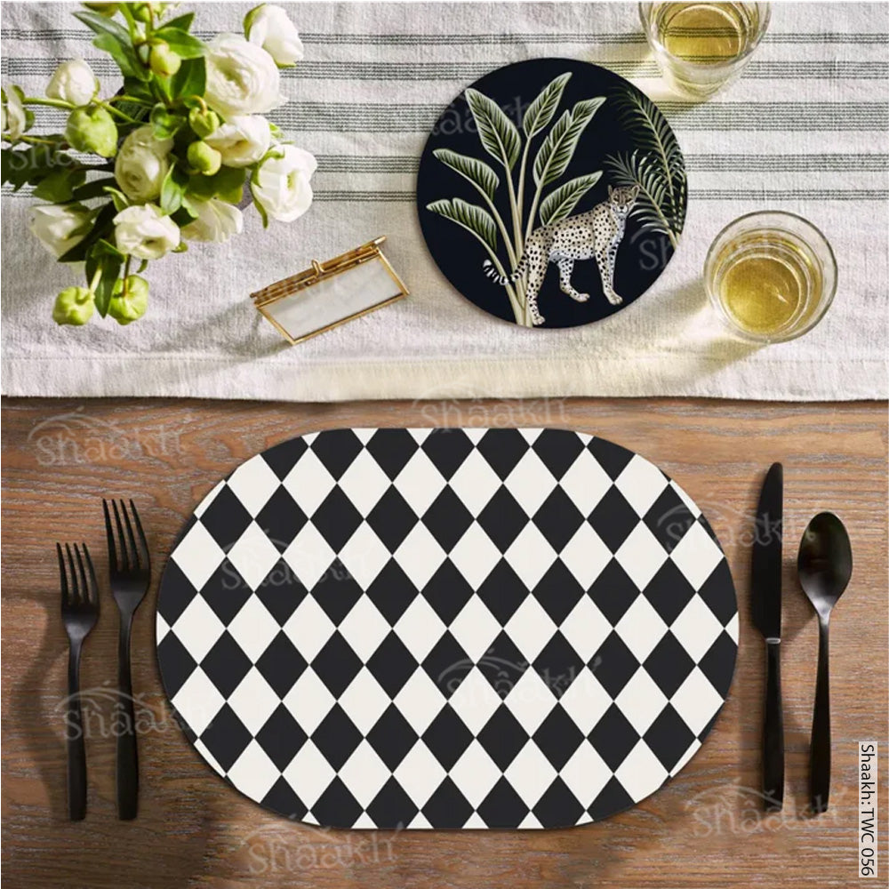 Coordinated Set | TWC 056 ( 8 Mats, 4 Trivets )