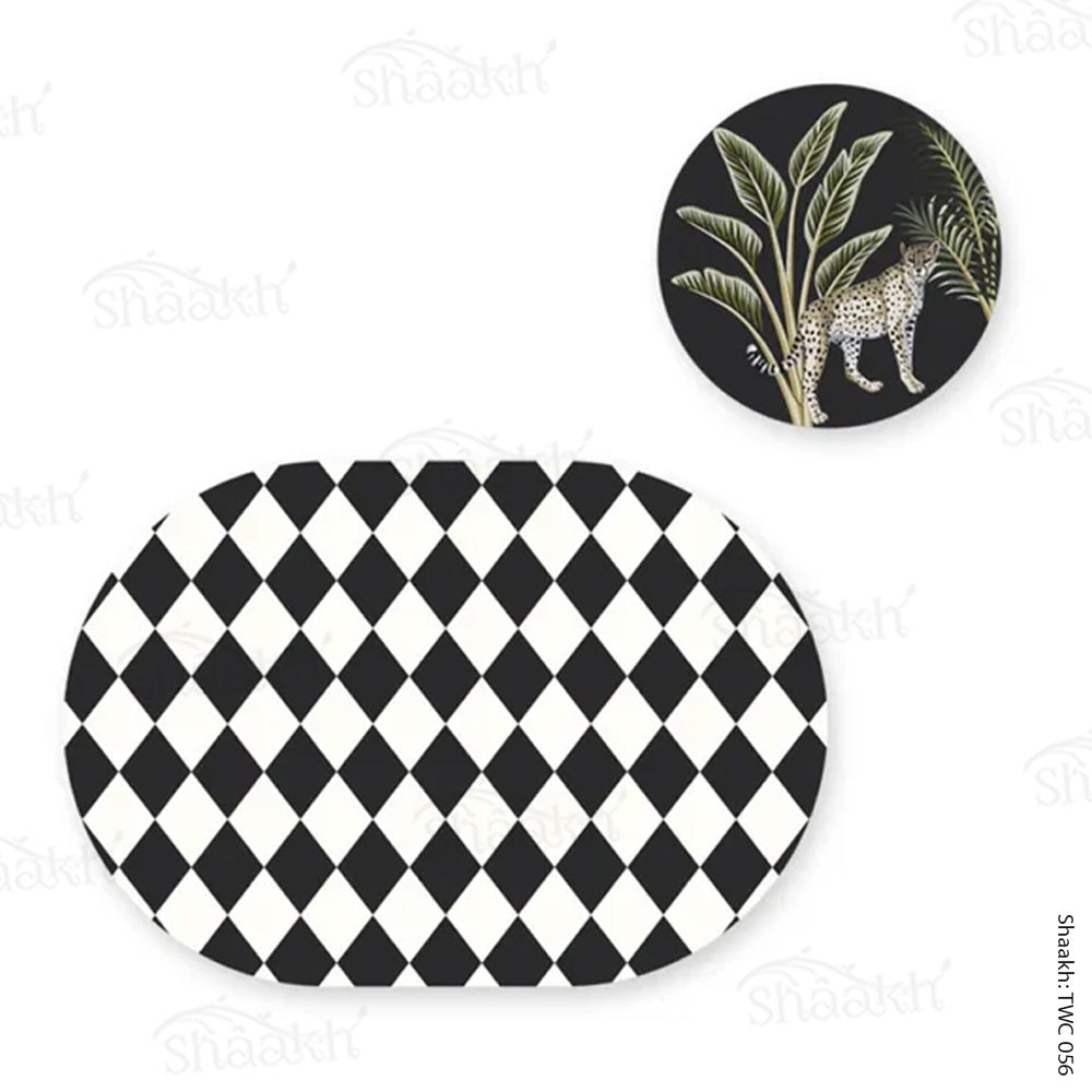 Coordinated Set | TWC 056 ( 8 Mats, 4 Trivets )