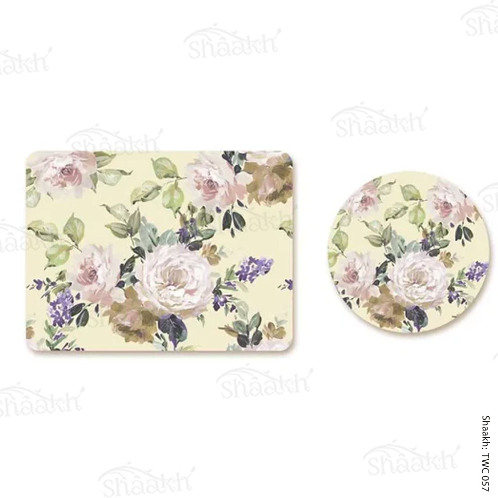 “Old world Charm” Coordinated Mats & Trivets Set | TWC 057 ( 8 Mats, 4 Trivets )