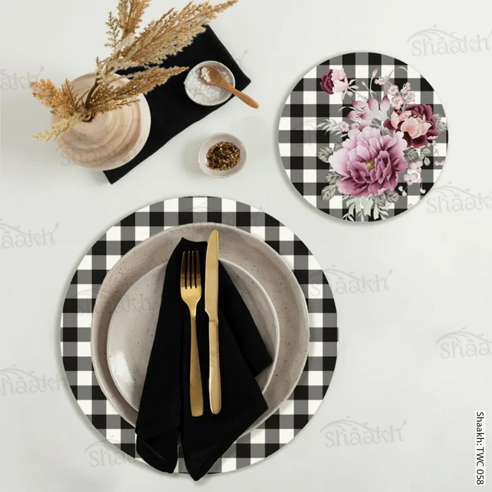 Coordinated Set | TWC 058 (8 Mats, 4 Trivets)