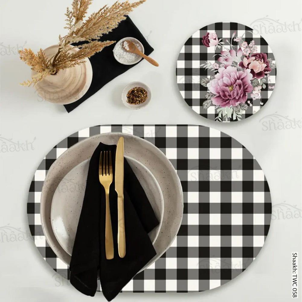 Coordinated Set | TWC 058 (8 Mats, 4 Trivets)