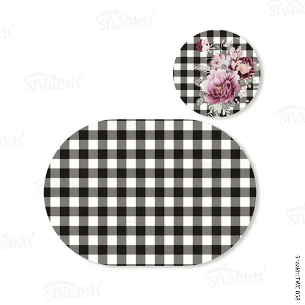Coordinated Set | TWC 058 (8 Mats, 4 Trivets)